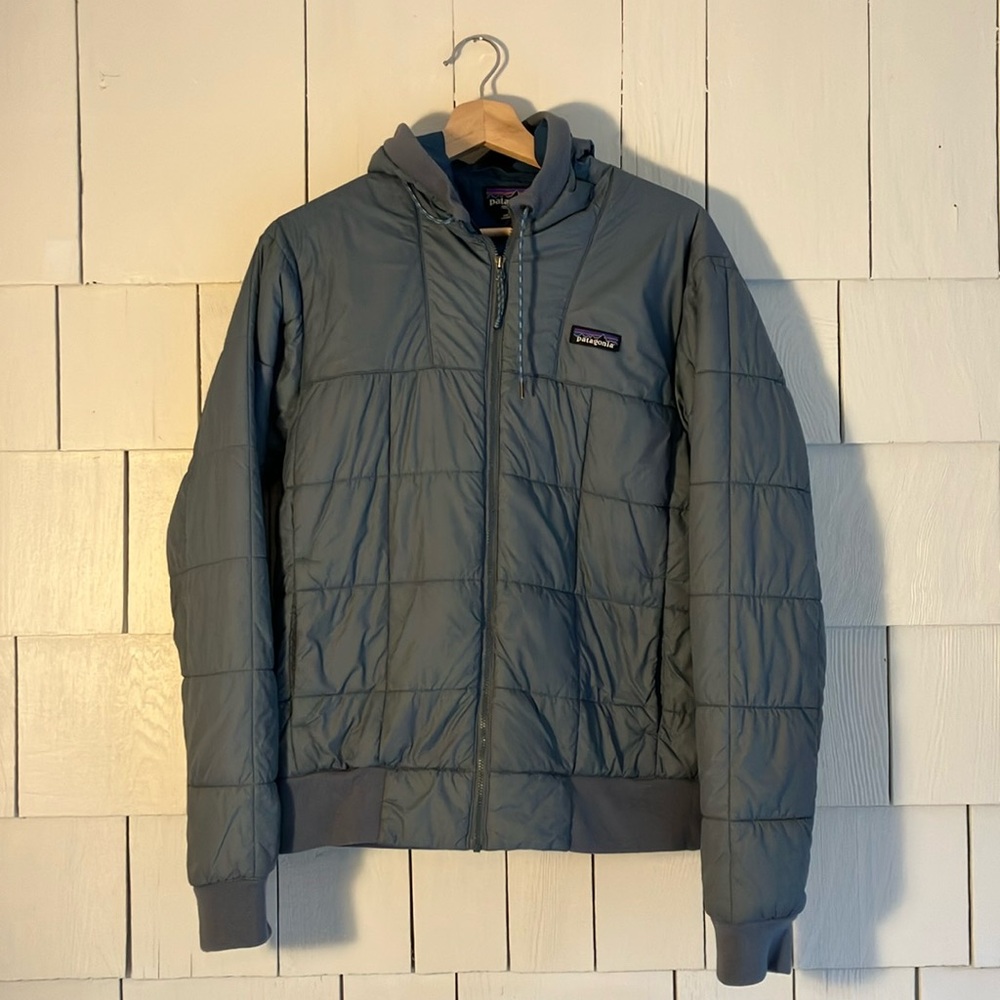 Patagonia boxed quilted hooded jacket Mens SM